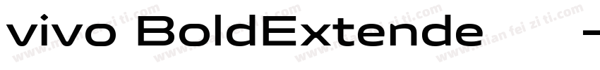 vivo BoldExtende字体下载字体转换